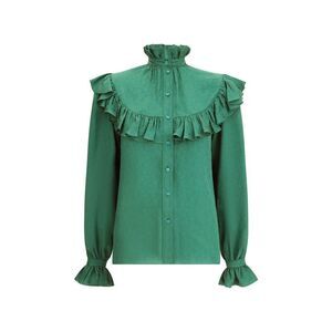 Saint Laurent Women Green Shirts